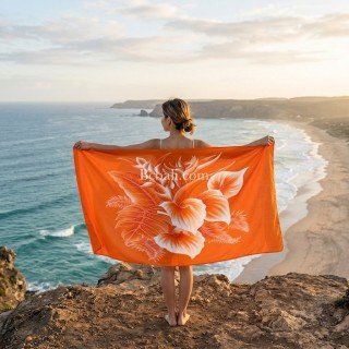 New Design Rayon Sarong Hand Painted by Balinese Artisans